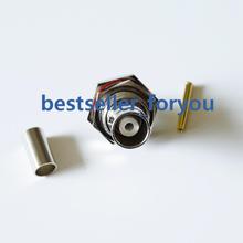 BNC Jack female bulkhead o-ring Crimp RF connector for LMR195 RG58 RG400 RG142 2024 - buy cheap