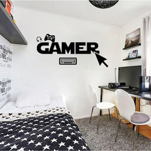 Gamer Wall Decal Controller Video Game Wall Decals Customized For Kids Bedroom Playroom Vinyl Wall Art Sticker House Decor S128 2024 - buy cheap