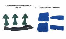 silicone trowel sealant scraper and caulking nozzle Silicone Scraper Caulking Tool Kit Sealant Wiper 2024 - buy cheap