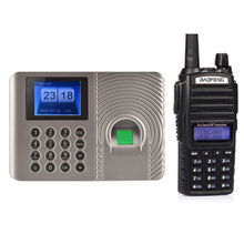 Sistema de atendimento biométrico, leitor de impressão digital usb + rádio baofeng uv82, 20 peças 2024 - compre barato
