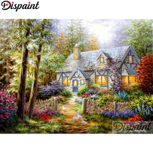 Dispaint Full Square/Round Drill 5D DIY Diamond Painting "House flower scenery"3D Embroidery Cross Stitch Home Decor Gift A10398 2024 - buy cheap