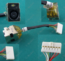 Conector de energia dc para laptop, conector de tomada com cabo para hp pavillon cq42 g42 2024 - compre barato