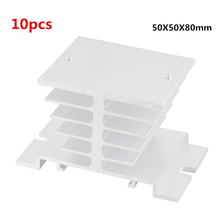 10pcs/lot Solid state radiator, SSR single phase solid state relay, 10A-40A 10A 15A 25A 40A 50X50X80mm Aluminum Heat Sink 2024 - buy cheap