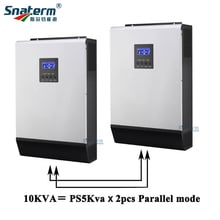 10KVA/8KW Solar Pure Sine Wave Inverter Built-in 2pcs 48V50A PWM Solar Controller with AC Charger for Solar Power System 2024 - buy cheap