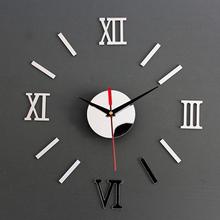 Hot!Classic 3D DIY Mirror Living Modern Design Home Room Decoration Time Wall Clock Drop Shipping 0514 2024 - buy cheap