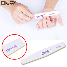 Elite99 1 peice Nail Art Sanding 100/180 Grit File With Curved Side Manicure For UV Nail Polish Nail Art Tools 2024 - buy cheap