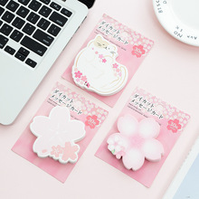 Sakura Spring Cat Memo Pad Sticky Notes Memo Notepad School Office Supply Escolar Papelaria Gift Stationery 2024 - buy cheap