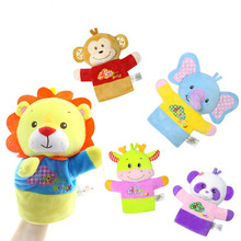 Cute Cartoon Animal Lion Elephant Monkey Panada Hand Puppets Kid Baby Kids Story Toys Gift 2024 - buy cheap