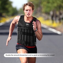 20kg 50kg Loading Weighted Vest Adjustable Weight Boxing Vest Training Exercise Waistcoat Durable Invisible Sand for Running 2024 - buy cheap