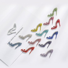 Botón de diamantes de imitación para zapatillas planas, accesorio para manualidades de 29x20mm, 100 unids/lote (BTN-5446), envío gratis 2024 - compra barato