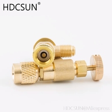 high quality liquid safety valve R410A R22 air conditioning refrigerant 1/4 "Safety Adapter Air conditioning repair and fluoride 2024 - buy cheap