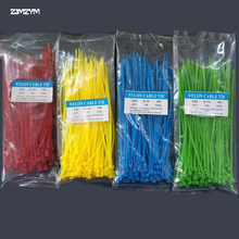 Hot selling  100PCS/bag 3*150mm width 2.5mm Colorful Factory Standard Self-locking Plastic Nylon 6'' Cable Ties,Wire Zip Tie 2024 - buy cheap