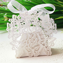 10Pcs/set Butterfly Laser Cut Hollow Carriage Favors Gifts Candy Boxes Wedding Decorations Party Supplies Chocolate Boxes 6z 2024 - buy cheap