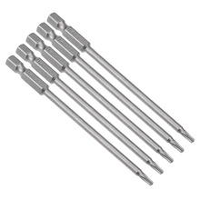 UXCEL 5PCS 1/4" Hex Shank T10/15/25/40/5/6/8/40 Magnetic Security Torx Screwdriver Bits 100/50/75mm Replace Phillips Screwdriver 2024 - buy cheap