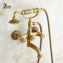 ZGRK Shower System Bathroom Faucet Hand Shower Set Brass Mixer Taps Top Spray Rainfall Shower Head Washing Faucets Antique 2024 - buy cheap