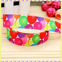 7/8inch Free Shipping Balloon Printed Grosgrain Ribbon material Headwear Party Decoration Diy Wholesale Craft 22mm P4702 2024 - buy cheap