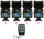 DC12V 1CH sem fio RF sistema de comutação controle remoto 1 transmissor e 4 receptor Para janela de Código Aprendizagem relé/Garagem portas 2026 - compre barato