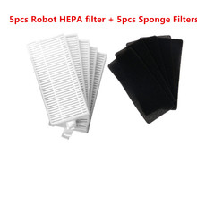 5x-filtro robô hepa + 5x esponja, kit para eufy robovac, 11 eufy, robovac, 11c, robô aspirador, peças 2024 - compre barato