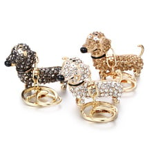 Cute Dog Car Keychain For Women Men Animals Key Ring Holder Luxury Pendant Key Chains Charm Bag Jewelry Accessories Gift 2024 - buy cheap