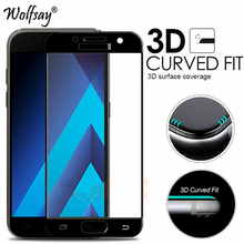Cubierta completa curvada de vidrio templado para Samsung Galaxy A7 2016, película protectora de pantalla para Samsung Galaxy A7 2016, Wolfsay, 2.5D 2024 - compra barato