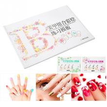 Nail Art Practice Paper Book Colored Drawing Painting Practice Template Manicure Tools 2024 - buy cheap