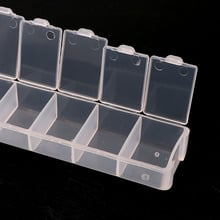 7 Grids Transparent Plastic Rectangle Storage Box DIY Nail Art Tips Decoration jewelry Tools Case Container 2024 - buy cheap