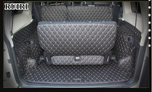 Хорошее качество! Полный набор автомобильных ковриков для багажника Mitsubishi Pajero 7 мест 2019-2007 водонепроницаемые Ковровые Коврики для багажника, бесплатная доставка 2024 - купить недорого