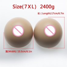 Large Cup 2400g CD TD Breast Form Brown Silicone Breast Artificial fake False Boobs Enhancer  Drag Queen Artificial Breasts 2024 - compre barato