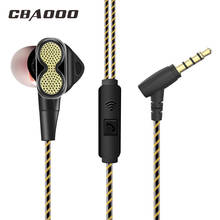 CBAOOO DT800 Bass Sound Earphone In-Ear Sport Earphones with mic Headset for xiaomi iPhone fone de ouvido auriculares MP3 2024 - buy cheap