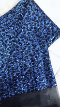 super quality sequins french net lace ZH-4920 graceful african embroidered net lace fabric with sequins 2024 - buy cheap