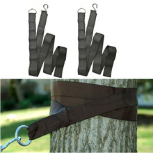 2Pcs 300cm Nylon Hammock Tree Swing Hanging Straps with S hooks For Outdoor Hammock Camping Sleeping Bed 2024 - buy cheap