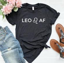 Leo af/женская футболка с принтом, Повседневная хлопковая хипстерская забавная футболка для девушек, Yong, топ, футболка, Прямая поставка, ZY-219 2024 - купить недорого