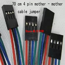 Free shipping 100Sets 70cm 4Pin 4 Pin Female to Female Jumper Wire Dupont Cable 2024 - buy cheap