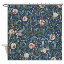 Design Bird and Pomegranate by William Morris Decorative Fabric Shower Curtain 2024 - buy cheap