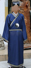 2 cor preto/azul Wudang Tai Chi Roupas Robe Taoísta taoísmo Kung fu Monges zen dobok Artes Marciais wushu ternos Uniformes 2024 - compre barato