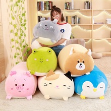 30-90cm Soft Animal Sleeping Pillow Cushion Cute Fat Dog Cat Totoro Penguin Pig Frog Plush Toy Stuffed Girls Birthyday Gift 2024 - buy cheap