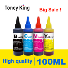 Toney king-kit de refil de tinta para impressora, 100ml, cartuchos para hp photosmart b209c b210a b210c c309a c309n c309g c510a c410b c510a 2024 - compre barato