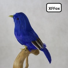 cute simulation Bird model foam&feather real life small dark blue bird doll gift about 12cm xf1156 2024 - buy cheap