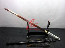 hand forged japanese iron tsuba ninja katana folded steel sharpened sword 2024 - buy cheap