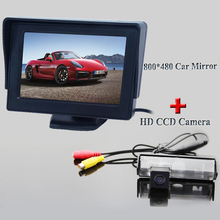 Cámara de visión trasera para aparcamiento de coche, Monitor trasero TFT LCD de 4,3 pulgadas para Mitsubishi/Pajero/Montero/Nativa/Challenger/Grandis 2024 - compra barato