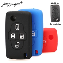 Jingyuqin-funda de silicona con tapa para mando a distancia, 4 botones, para Citroen C8 y Peugeot 1007 2024 - compra barato