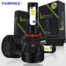 PAMPSEE mini8 80W COB Chips H4 H7 LED Car Headlight Bulbs H11 HB3 HB4 9005 9006 Hi-Lo Beam 9600lm 6000K Auto Headlamp Fog Light 2024 - buy cheap