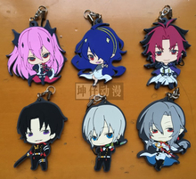 Seraph Of The End Owari No Seraph Anime Yuichiro Hyakuya Hiiragi Shinoa Hiiragi 4th Ver Kawaii Rubber Keychain 2024 - buy cheap