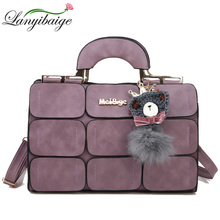 2021 New Fashion Women Handbags Luxurious Women Messenger Bags Designer Casual Lady Shoulder Bag Hairball Pendant Tote 2024 - buy cheap