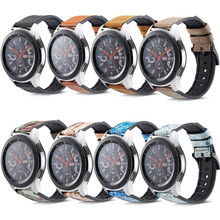 Correa de cuero para reloj Samsung Galaxy Watch 3, pulsera de negocios clásica colorida para Huawei, 22MM, 45mm/46mm/Gear S3 2024 - compra barato