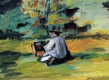 Pintura de pintor en el trabajo Paul Cezanne, mejor reproducción de arte, A la venta, pintada A mano, alta calidad 2024 - compra barato