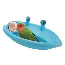 Bird Bath Tub with Mirror For Cage Parrot Bird bath Shower Accessories Bird Cage Hanging Bathing Box for Small Birds Parrots 2024 - buy cheap