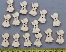 Botões de madeira diy estilo antigo, botões de madeira 28mm de madeira natural sem verniz para meninas pequenas do campo com 500 peças 2024 - compre barato