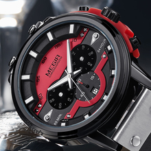 MEGIR Watch Men Sports Waterproof Men's Watches Top Brand Luxury Quartz Wristwatch Clock Hour Erkek Kol Saati Relogio Masculino 2024 - buy cheap