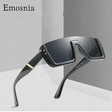 Emosnia-gafas de sol cuadradas para hombre y mujer, lentes de sol cuadradas a la moda, sin montura, con personalidad, con montura grande, con UV400, 2019 2024 - compra barato